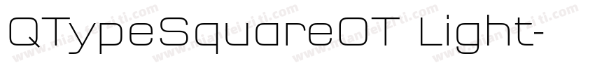 QTypeSquareOT Light字体转换